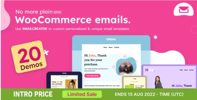 WooCommerce Email Template Customizer – 电子邮件模板定制插件 – v1.1.1
