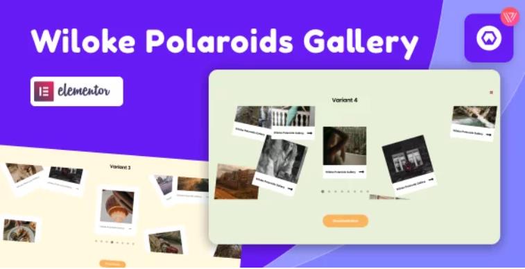 Wiloke Polaroid Gallery For Elementor – 作品布局插件 – v10.24
