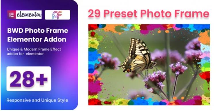 Photo Frame Addon For Elementor – 幻灯片轮播图片展示插件