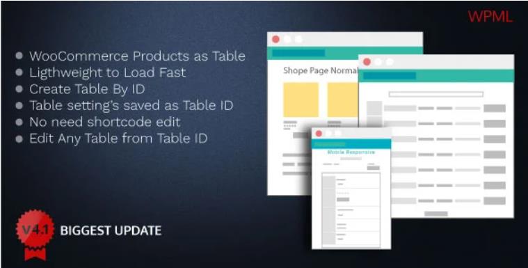 Woo Product Table Pro – 快速表格创建WordPress插件 – v8.1.7