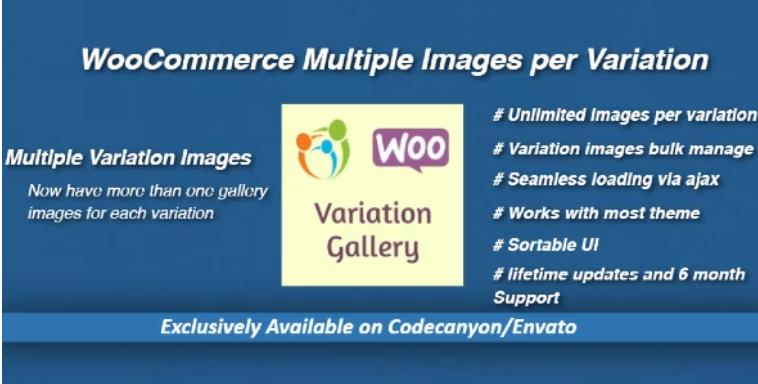 WooCommerce Multiple Images per Variation – 可变商品多图插件 – v1.3.2