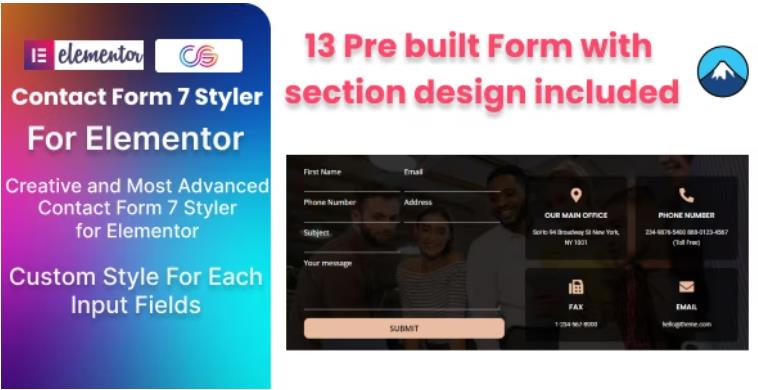 Contact Form 7 Styler Addon For Elementor – 联系表单样式插件
