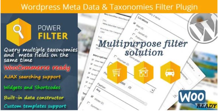 WordPress Meta Data & Taxonomies Filter 信息分类筛选插件 – v2.3.1