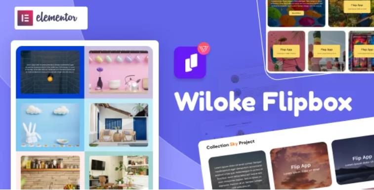 Wiloke Flipbox for Elementor – 翻转盒子插件 – v1.0.24