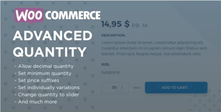 WooCommerce Advanced Quantity 高级商品数量管理插件 – v3.0.5