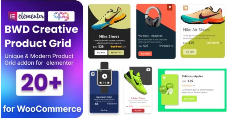 WooCommerce Product Grid addon for elementor – 产品网格布局编辑器插件