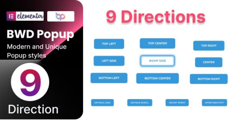 Popup plugin for Elementor – 弹窗编辑器插件