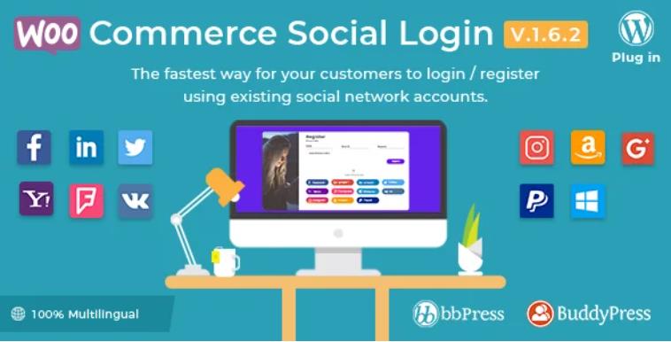 WooCommerce Social Login 社交登陆插件 – v2.4.0