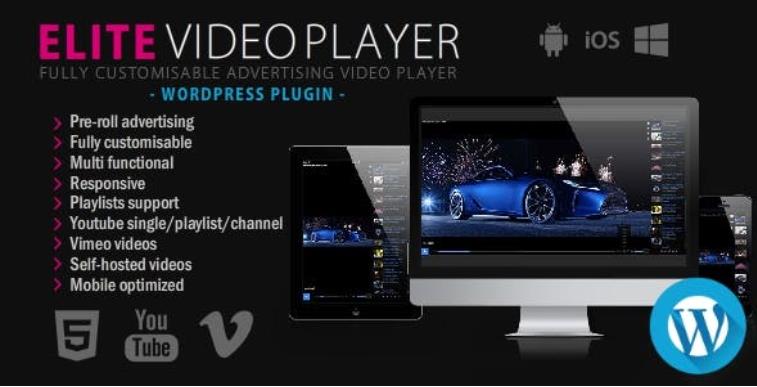 Elite Video Player – 视频播放器WordPress插件 – v6.8.1