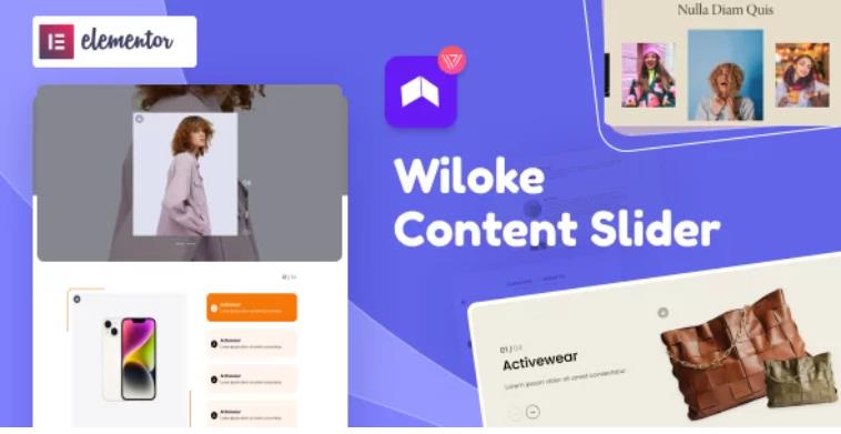 Wiloke Content Slider for Elementor – 内容幻灯片轮播插件 – v1.0.19
