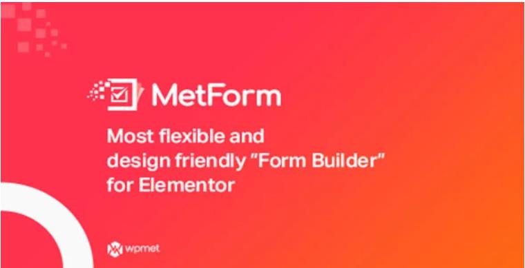 MetForm Pro – Elementor 高级可视化表单构建器扩展插件 – v3.0.0