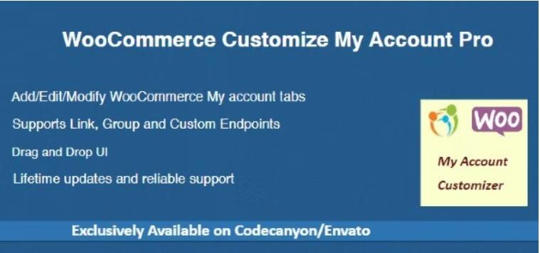 WooCommerce Customize My Account Pro – 自定义我的帐户专业版 – v1.4.3