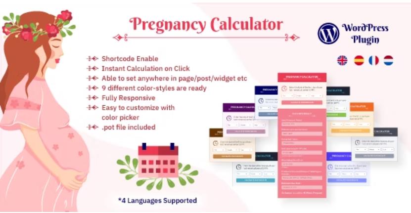 WP Pregnancy Calculator – 怀孕计算器插件 – v2.4