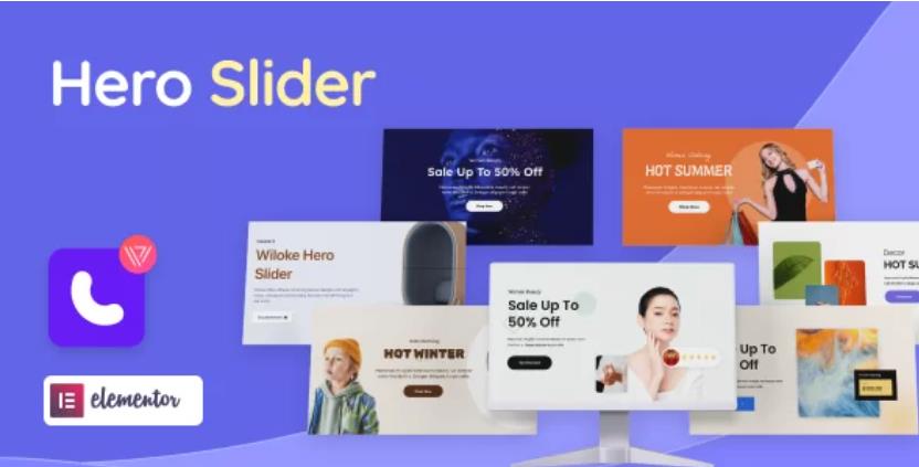 Wiloke Hero Slider Widget for Elementor – 炫酷幻灯片插件 – v1.0.19
