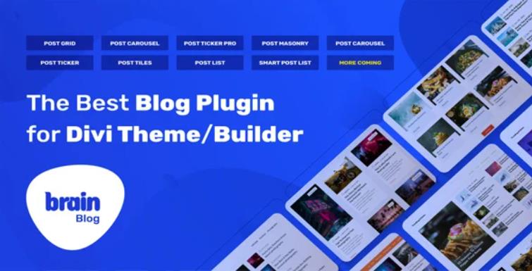 BrainBlog – Divi Post Modules 文章布局编辑器插件 – vv1.2.7