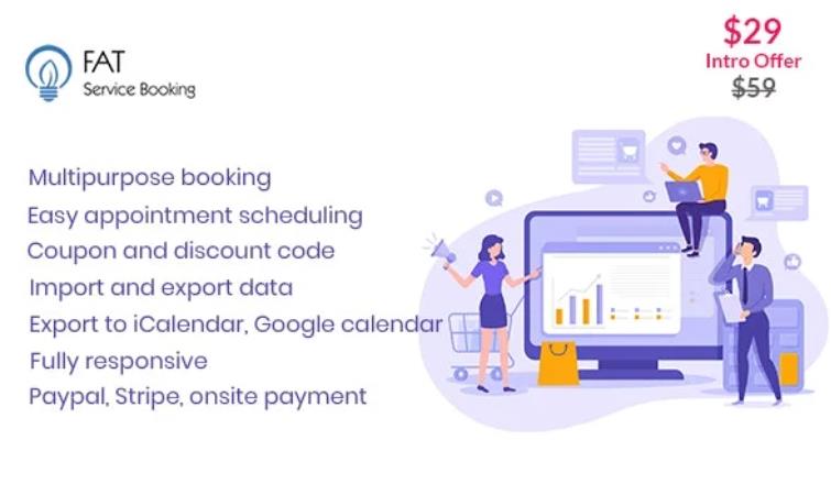 Fat Services Booking – 自动在线预订日程安排插件 – v5.1