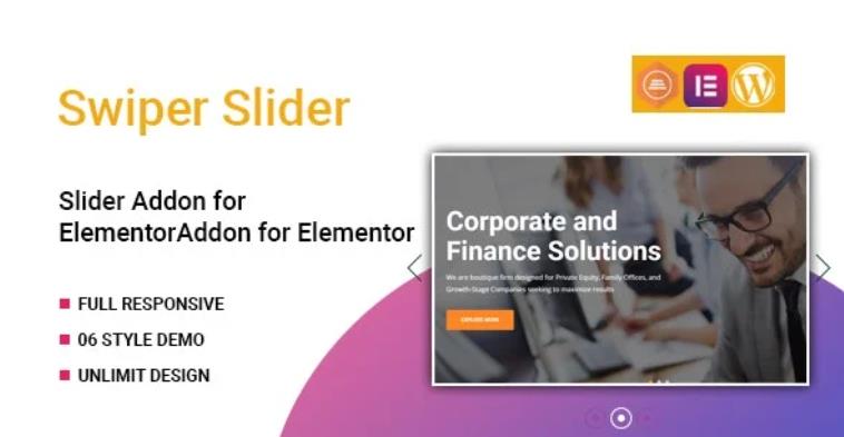 Swiper Slider Widget for Elementor – 幻灯片轮播小工具插件