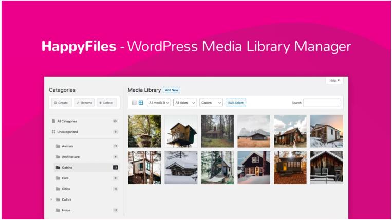 Happy Files Pro – 媒体库文件管理WordPress插件 – v1.8