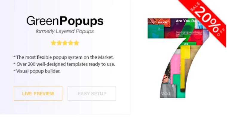 Green Popups (formerly Layered Popups) – 独立弹出窗口插件 – v7.3.9