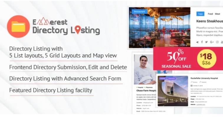 Everest Business Directory 商家目录插件 – v1.2.7