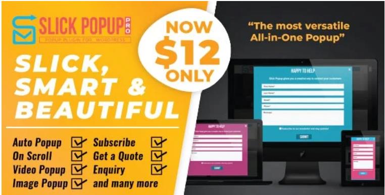 Slick Popup Pro – WordPress弹窗插件 – v2.3.6