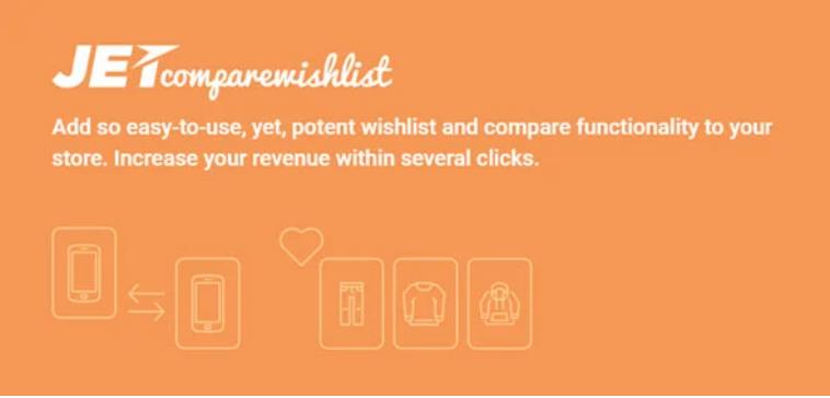 JetCompareWishlist For Elementor – 商店愿望清单收藏夹插件 – v1.5.3