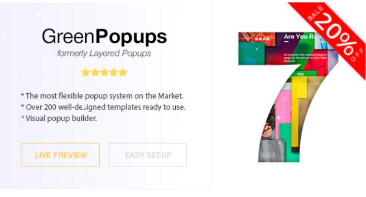 Green Popups (formerly Layered Popups) – 独立弹出窗口插件 – v7.40