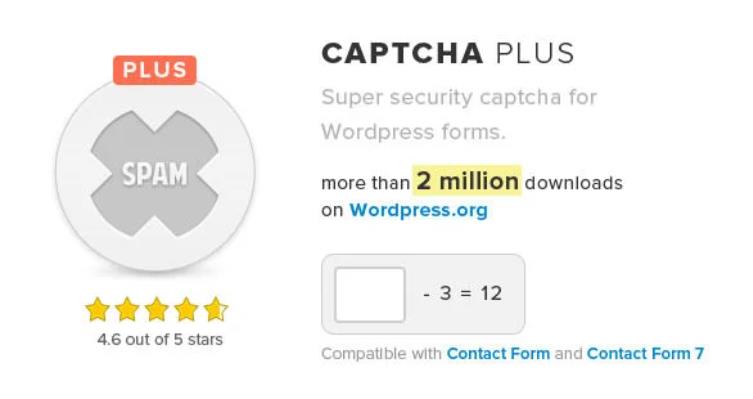 Captcha Plus 验证码WordPress插件 – v5.1.5