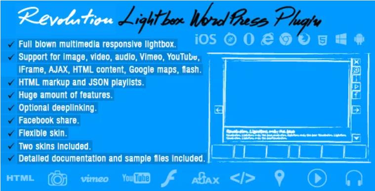 Revolution Lightbox 响应式灯箱WordPress插件 – v2.0