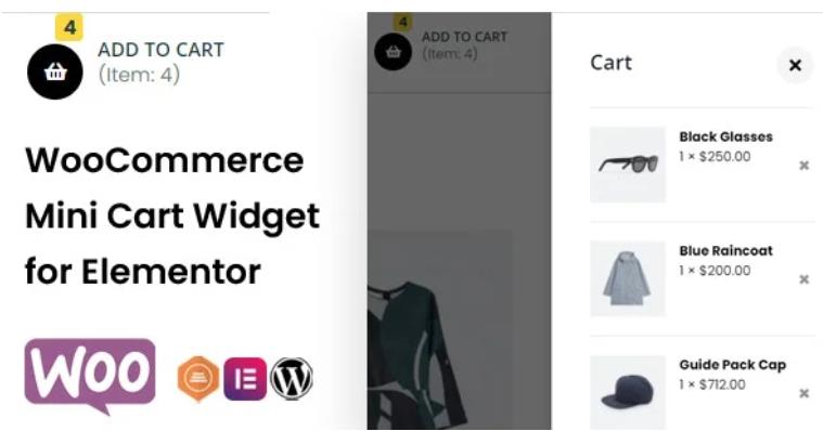WooCommerce Mini Cart Widget for Elementor – 可视化购物车小工具 – v1.0.4