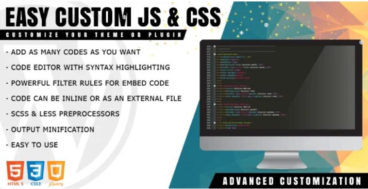 Easy Custom JS and CSS – 自定义JS/CSS插件 – v1.1.2