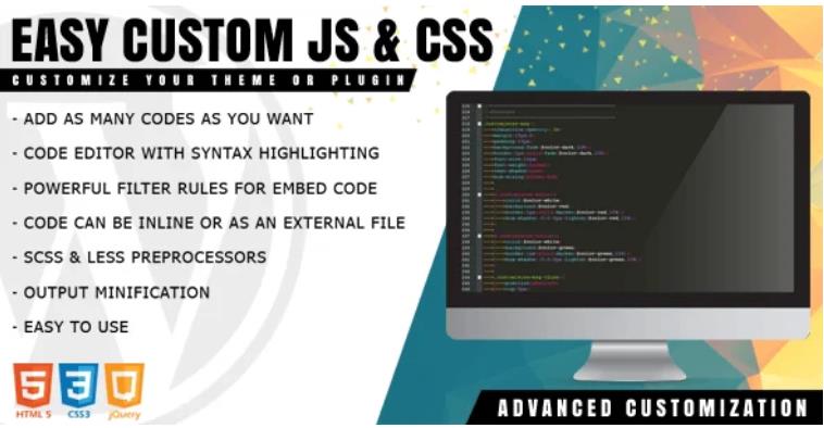 Easy Custom JS and CSS – 自定义JS/CSS插件 – v1.1.2