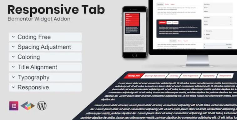 Responsive Tab Elementor Addon Plugin – 响应式Tab选项卡插件