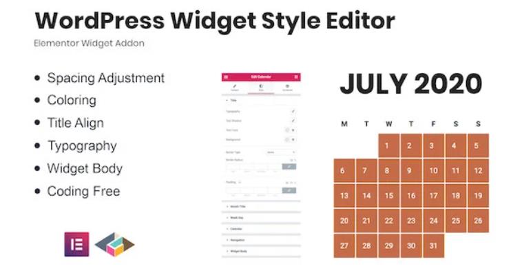 WordPress Widget Style Editor Elementor Addon 小工具样式编辑器Elementor插件 – v1.0.2