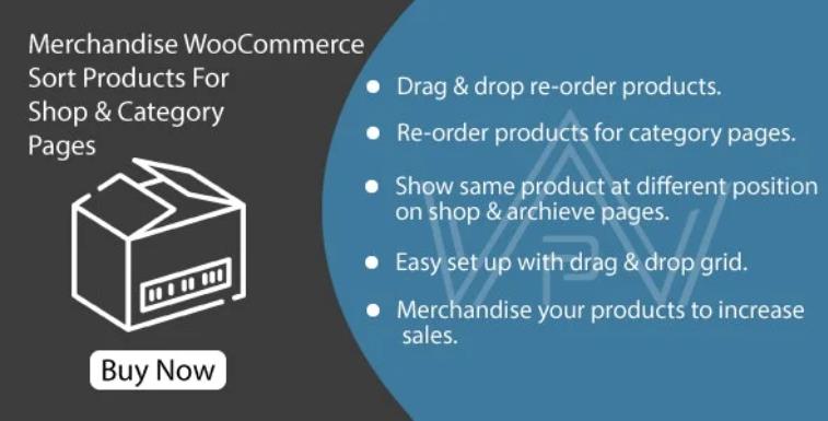Merchandise WooCommerce – 分类页面产品重新排序插件