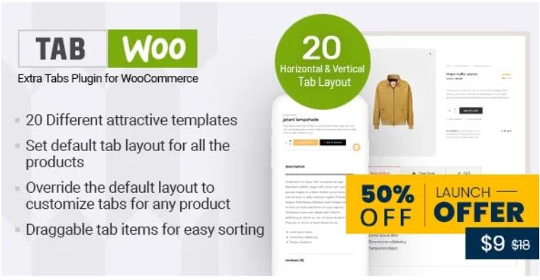 TabWoo – 自定义WooCommerce商品选项卡插件 – v1.0.8