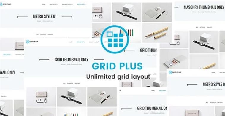 Grid Plus – 无限网格布局WordPress插件 – v3.2
