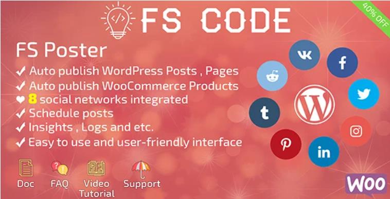FS Poster – WordPress自动海报插件 – v4.2.4
