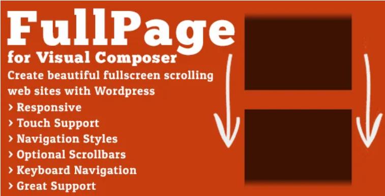 FullPage for Visual Composer – 全屏滚动网站WordPress插件 – v2.1.3