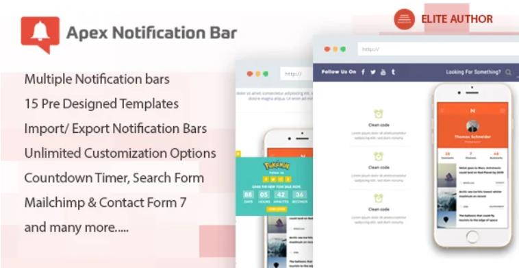 Apex Notification Bar – 响应式信息提示栏 – v2.1.6