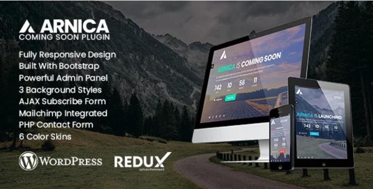 Arnica – 网站维护倒计时WordPress插件 – v1.5