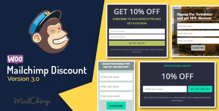 Woocommerce Mailchimp Discount 优惠折扣邮件营销插件 – v3.8