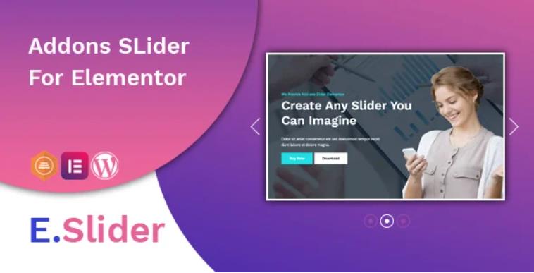 E.Slider – 可视化编辑器轮播幻灯片Elementor扩展插件 – v1.0.2