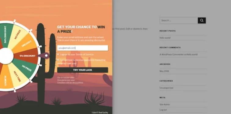 WP Optin Wheel 幸运大转盘营销抽奖WordPress插件 – v3.4.0