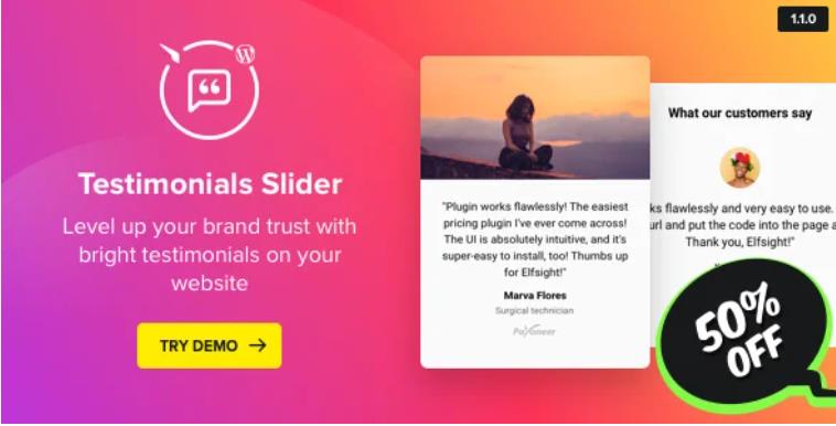 Testimonials Slider – 评价褒奖好评WordPress插件 – v1.6.0
