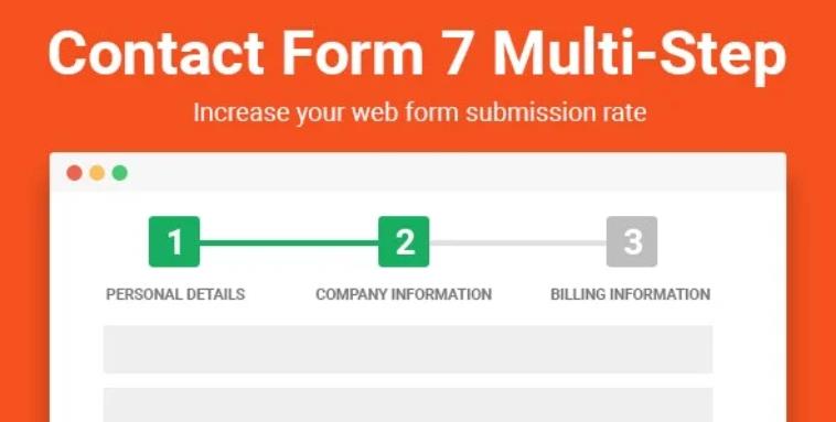 Multi Step for Contact Form 7 Pro 联系表单7多步骤扩展插件 – v2.5.4