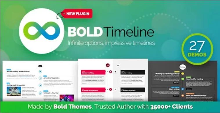 Bold Timeline – 多用途时间轴WordPress插件 – v1.1.1