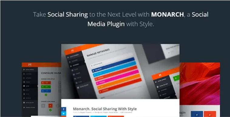 Monarch – 实用社交分享ＷordPress插件 – v1.4.13