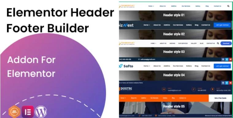 Elementor Header Footer Builder – Elementor 可视化页眉页脚编辑器 – v1.0.2