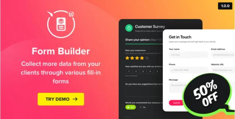 Form Builder – WordPress 表单生成插件 – v1.5.1